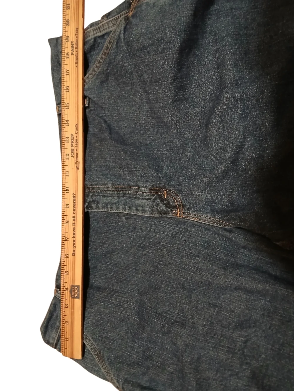 Schmidt Size 18×32 Vintage Straight-Leg Denim Jeans - Dark Blue